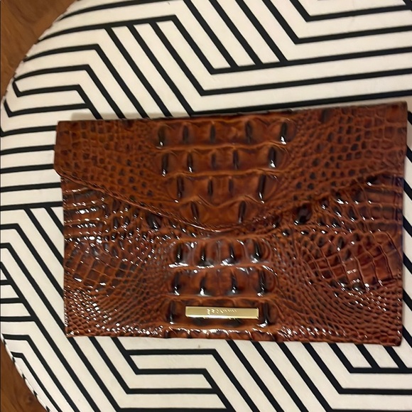 Brahmin Tan Crocodile Embossed Clutch - Picture 5 of 5